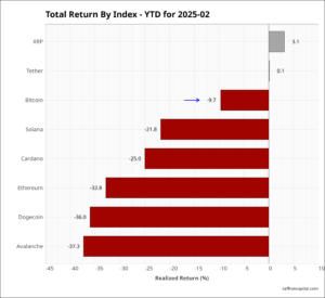 Crypto YTD February returns