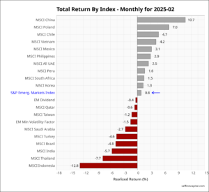 EM Equities February returns 2025